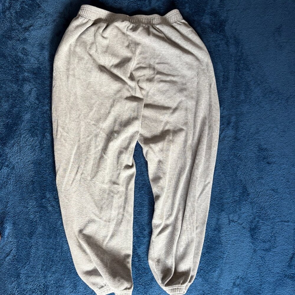 adidas Gray Ribbed Sweatpants - Picture 3 of 7